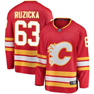 Men's Adam Ruzicka Calgary Flames Fanatics Branded Alternate Jersey - Breakaway Red