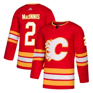 Men's Al MacInnis Calgary Flames Adidas Alternate Jersey - Authentic Red