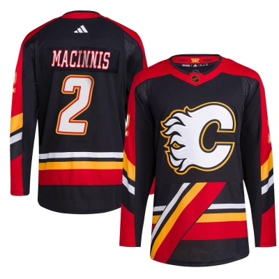 Men's Al MacInnis Calgary Flames Adidas Reverse Retro 2.0 Jersey - Authentic Black