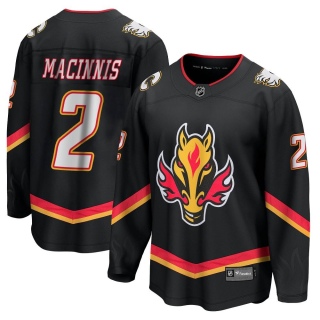 Men's Al MacInnis Calgary Flames Fanatics Branded Breakaway 2022/23 Alternate Jersey - Premier Black