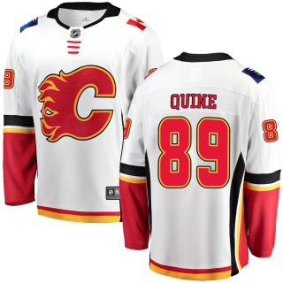 Men's Alan Quine Calgary Flames Fanatics Branded ized Away Jersey - Breakaway White