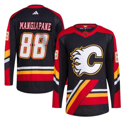 Men's Andrew Mangiapane Calgary Flames Adidas Reverse Retro 2.0 Jersey - Authentic Black