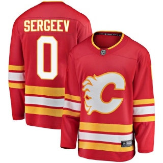 Men's Arsenii Sergeev Calgary Flames Fanatics Branded Alternate Jersey - Breakaway Red