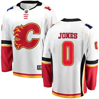 Men's Ben Jones Calgary Flames Fanatics Branded Away Jersey - Breakaway White