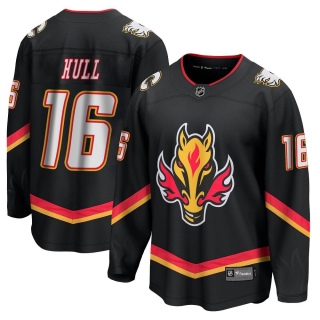 Men's Brett Hull Calgary Flames Fanatics Branded Breakaway 2022/23 Alternate Jersey - Premier Black