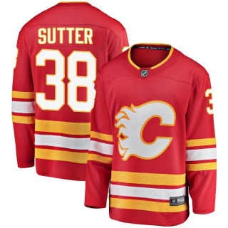 Men's Brett Sutter Calgary Flames Fanatics Branded Alternate Jersey - Breakaway Red