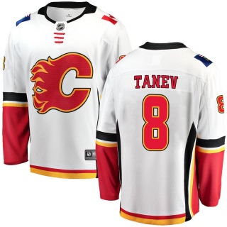 Men's Chris Tanev Calgary Flames Fanatics Branded Away Jersey - Breakaway White