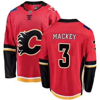 Men's Connor Mackey Calgary Flames Fanatics Branded Home Jersey - Breakaway Red