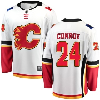 Men's Craig Conroy Calgary Flames Fanatics Branded Away Jersey - Breakaway White