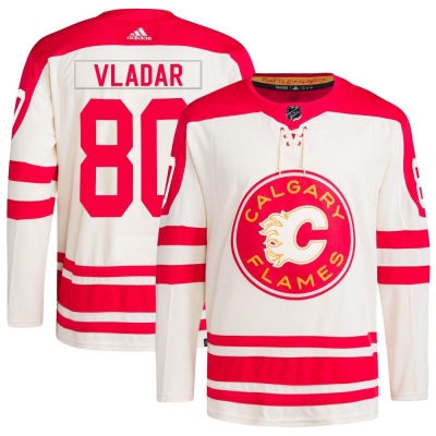 Men's Dan Vladar Calgary Flames Adidas 2023 Heritage Classic Primegreen Jersey - Authentic Cream