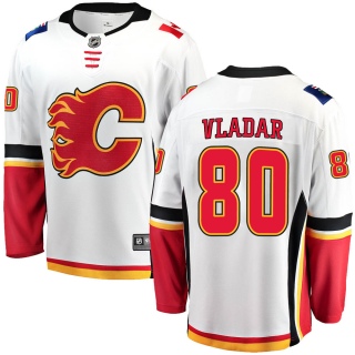 Men's Dan Vladar Calgary Flames Fanatics Branded Away Jersey - Breakaway White