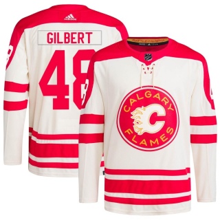 Men's Dennis Gilbert Calgary Flames Adidas 2023 Heritage Classic Primegreen Jersey - Authentic Cream