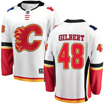 Men's Dennis Gilbert Calgary Flames Fanatics Branded Away Jersey - Breakaway White