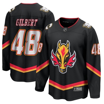 Men's Dennis Gilbert Calgary Flames Fanatics Branded Breakaway 2022/23 Alternate Jersey - Premier Black