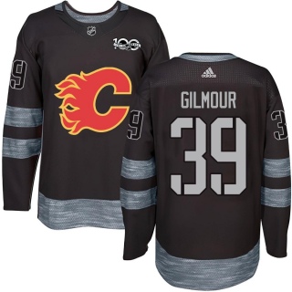 Men's Doug Gilmour Calgary Flames 1917- 100th Anniversary Jersey - Authentic Black
