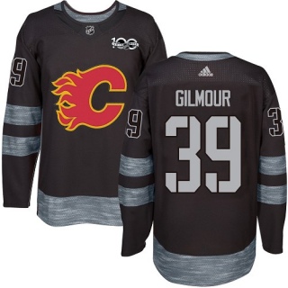 Men's Doug Gilmour Calgary Flames Adidas 1917- 100th Anniversary Jersey - Authentic Black
