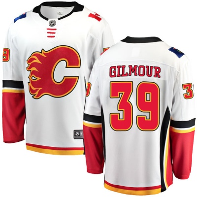 Men's Doug Gilmour Calgary Flames Fanatics Branded Away Jersey - Breakaway White