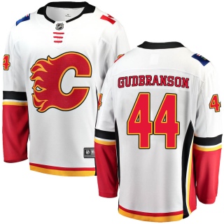 Men's Erik Gudbranson Calgary Flames Fanatics Branded Away Jersey - Breakaway White