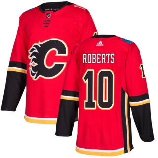 Men's Gary Roberts Calgary Flames Adidas Jersey - Authentic Red