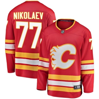 Men's Ilya Nikolaev Calgary Flames Fanatics Branded Alternate Jersey - Breakaway Red
