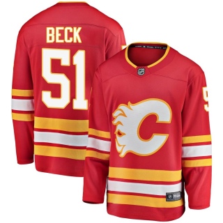 Men's Jack Beck Calgary Flames Fanatics Branded Alternate Jersey - Breakaway Red