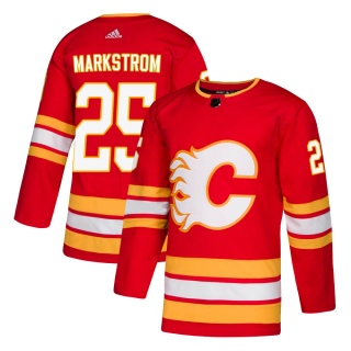 Men's Jacob Markstrom Calgary Flames Adidas Alternate Jersey - Authentic Red
