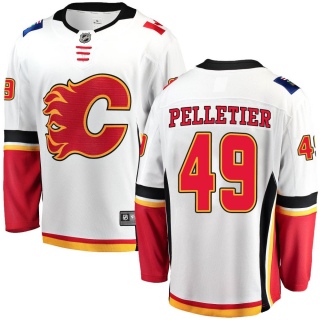 Men's Jakob Pelletier Calgary Flames Fanatics Branded Away Jersey - Breakaway White