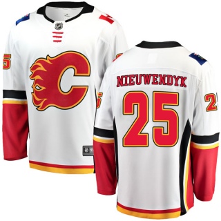 Men's Joe Nieuwendyk Calgary Flames Fanatics Branded Away Jersey - Breakaway White
