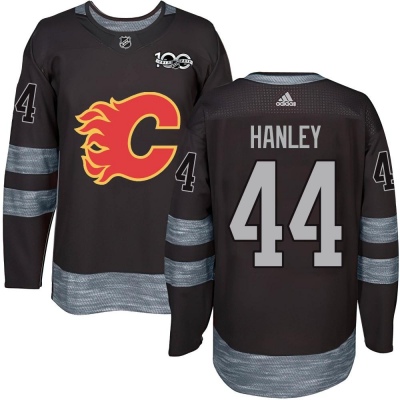Men's Joel Hanley Calgary Flames 1917- 100th Anniversary Jersey - Authentic Black