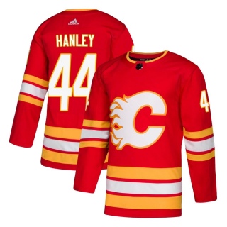 Men's Joel Hanley Calgary Flames Adidas Alternate Jersey - Authentic Red
