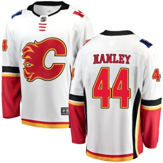 Men's Joel Hanley Calgary Flames Fanatics Branded Away Jersey - Breakaway White