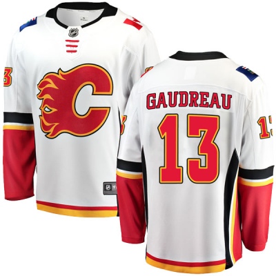 Men's Johnny Gaudreau Calgary Flames Fanatics Branded Away Jersey - Breakaway White