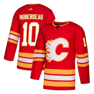 Men's Jonathan Huberdeau Calgary Flames Adidas Alternate Jersey - Authentic Red