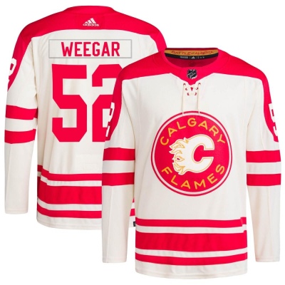 Men's MacKenzie Weegar Calgary Flames Adidas 2023 Heritage Classic Primegreen Jersey - Authentic Cream