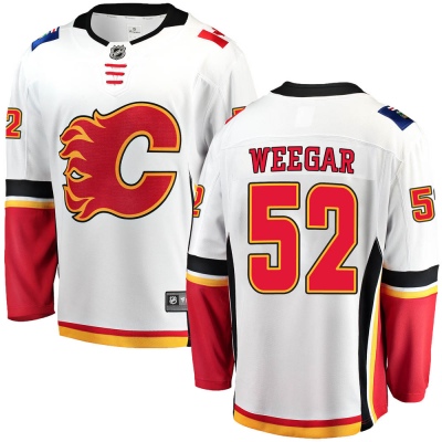 Men's MacKenzie Weegar Calgary Flames Fanatics Branded Away Jersey - Breakaway White