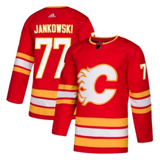 Men's Mark Jankowski Calgary Flames Adidas Alternate Jersey - Authentic Red