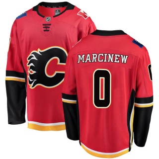 Men's Matt Marcinew Calgary Flames Fanatics Branded Home Jersey - Breakaway Red
