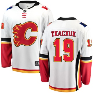 Men's Matthew Tkachuk Calgary Flames Fanatics Branded Away Jersey - Breakaway White