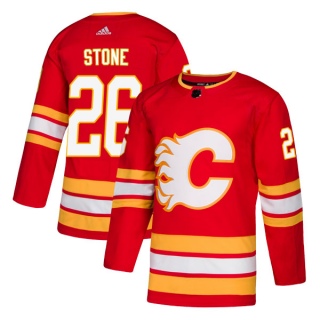 Men's Michael Stone Calgary Flames Adidas Alternate Jersey - Authentic Red