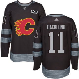Men's Mikael Backlund Calgary Flames Adidas 1917- 100th Anniversary Jersey - Authentic Black