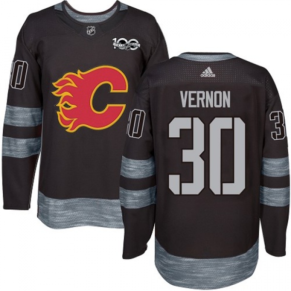 Men's Mike Vernon Calgary Flames Adidas 