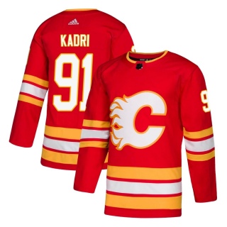 Men's Nazem Kadri Calgary Flames Adidas Alternate Jersey - Authentic Red