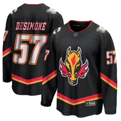 Men's Nick DeSimone Calgary Flames Fanatics Branded Breakaway 2022/23 Alternate Jersey - Premier Black
