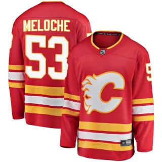 Men's Nicolas Meloche Calgary Flames Fanatics Branded Alternate Jersey - Breakaway Red