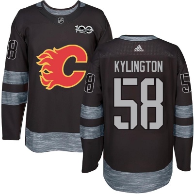 Men's Oliver Kylington Calgary Flames 1917- 100th Anniversary Jersey - Authentic Black