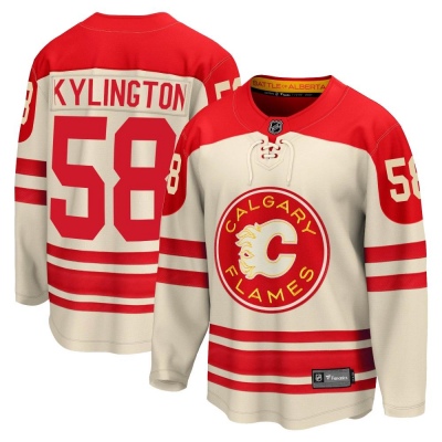 Men's Oliver Kylington Calgary Flames Fanatics Branded Breakaway 2023 Heritage Classic Jersey - Premier Cream