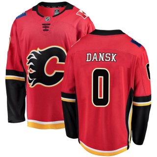 Men's Oscar Dansk Calgary Flames Fanatics Branded Home Jersey - Breakaway Red