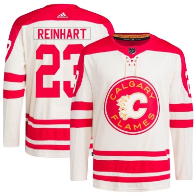 Men's Paul Reinhart Calgary Flames Adidas 2023 Heritage Classic Primegreen Jersey - Authentic Cream