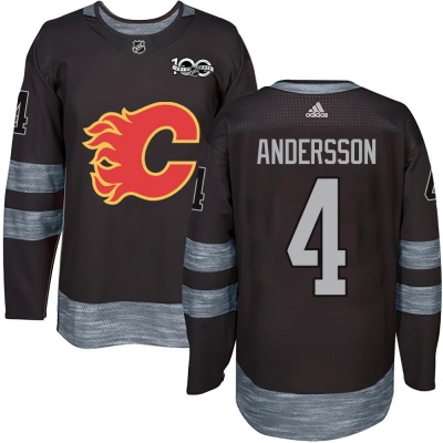 Men's Rasmus Andersson Calgary Flames 1917- 100th Anniversary Jersey - Authentic Black