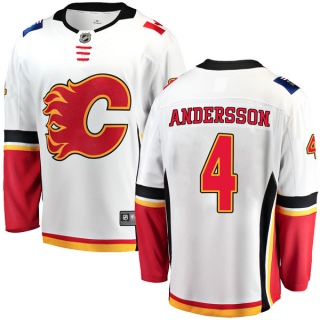 Men's Rasmus Andersson Calgary Flames Fanatics Branded Away Jersey - Breakaway White